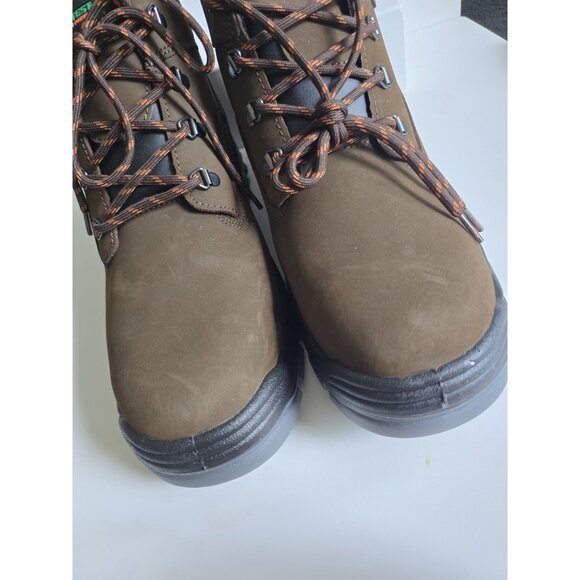 Hytest Knox Direct Attach Steel Toe 6” Brown Waterproof Work Boots Size 14 Wide - Picture 8 of 13